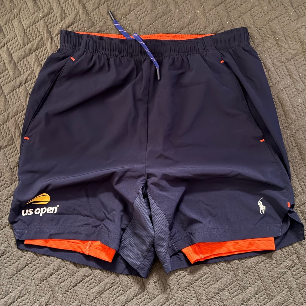 Navy and Orange US Open Shorts